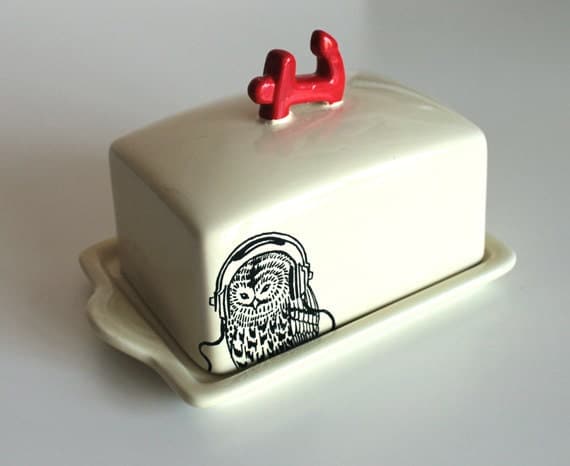 Dj Barn Owl butter dish