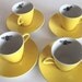 Queen Bee teacups and saucers