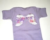 Baby Girl Hospital Outfit - Angel Wings - Purple