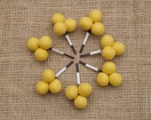 Boutonniere Button Hole Lapel Pin Yellow Wedding Craspedia Rustic Groom Decoration Classic Country Barn Bohemian Unique Fun Men