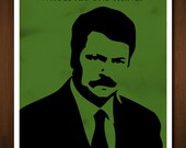Ron Swanson Quote Print - Parks and Recreation - 11x17