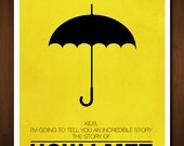 How I Met Your Mother Minimal Art Print - Inspired by the TV Show - 11x17