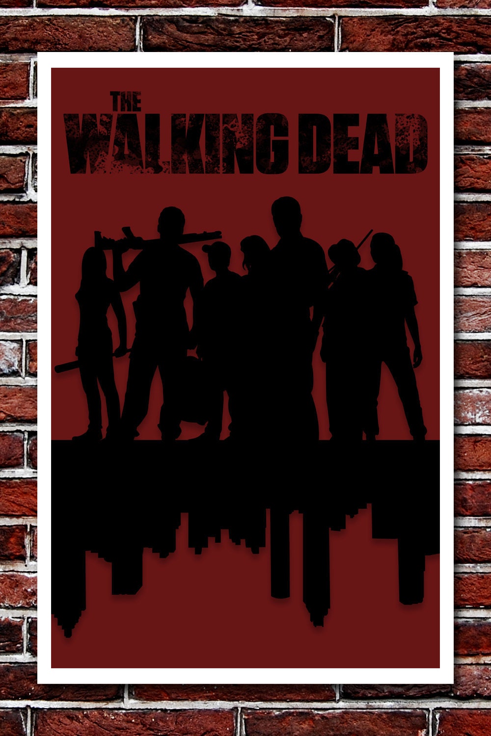 The Walking Dead Print - Based on the AMC TV Show and comic by Robert Kirkman - 11x17