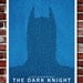 The Dark Knight Typography Poster - Batman Silhouette - 11x17