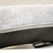 Linen and leather clutch purse, fold over style, wristlet.