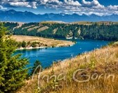 FREE SHIPPING Kerr Dam Montana 8x10 art print