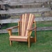 Zebra Striped Cedar Adirondack Chair