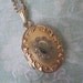 Antique Oval Floral Repousse Photo Locket, Gold Filled, Finberg Manufacturing Co., Keepsake