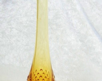 Popular items for vintage amber vase on Etsy