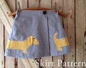 Lexi - Girl's Applique Skirt PDF Sewing Pattern. Girl Sewing Pattern.  Kids Clothing. Toddler Pattern. Sizes 1-8