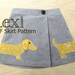 Lexi - Girl's Applique Skirt Pattern PDF. Girl Sewing Pattern. PDF Pattern. Toddler Pattern. Sizes 1-8