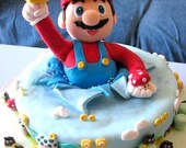 Mario Bros Edible Cake Topper