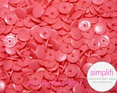 hot pink  KAM brand plastic resin SNAP B33 hot pink matte  - size 20  - 100 full sets - ship from canada and US