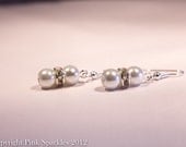 White Pearl Earrings