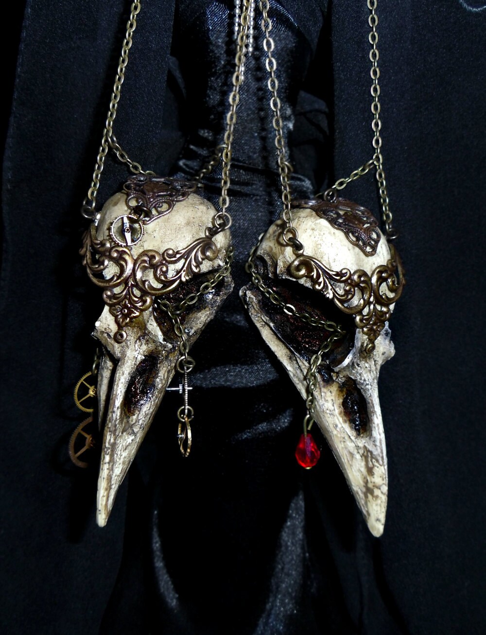 Crow Skull Necklace