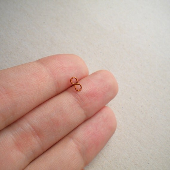 Items similar to Pure copper nose stud, Non tarnish copper nose screw