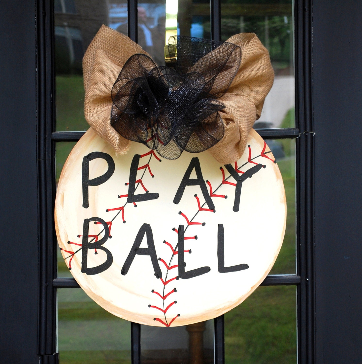 Door Hanger: Baseball, Baseball Wall Decor, Sports Decor