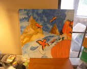 Sophias first flight - Original Painting