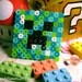 MINECRAFT Creeper perler bead necklace