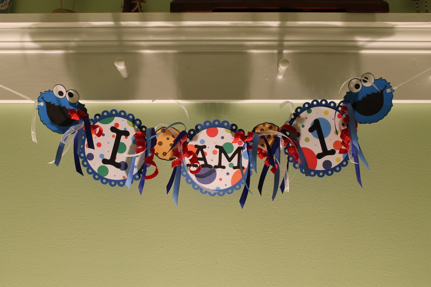 Highchair Banner: Cookie Monster