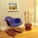 Eames for Herman Miller Fiberglass Rocker Royal Blue Naugahyde RAR-1