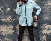 Robin's Egg Blue Sweater Jacket
