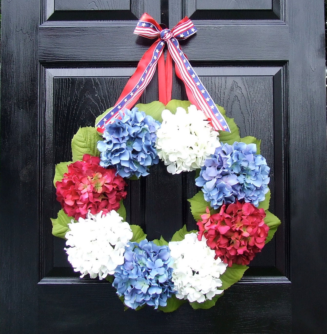 Red White and Blue Fourth of July Wreath