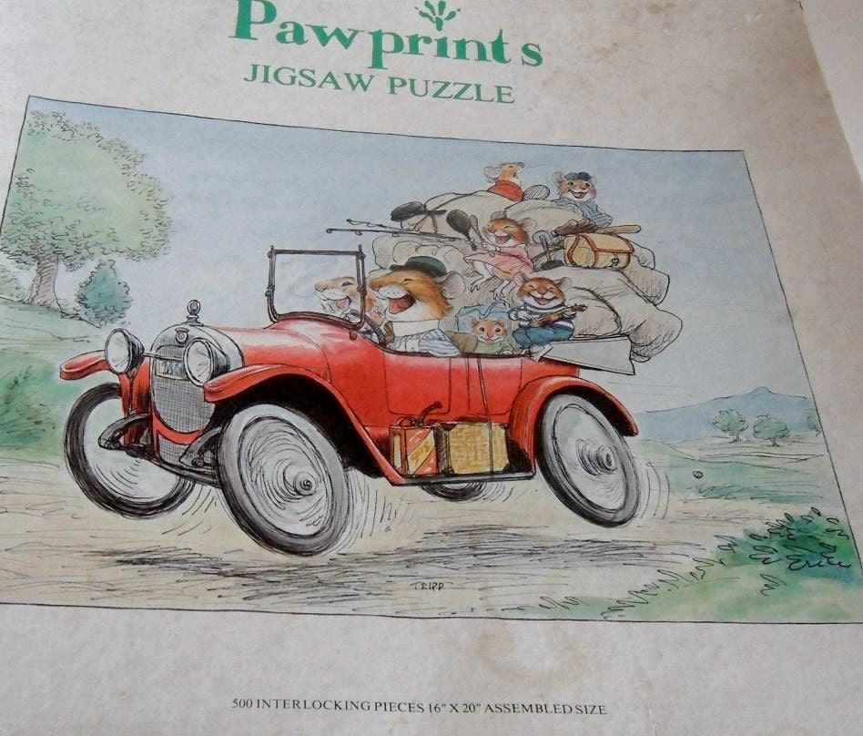 1977 Pawprints Jigsaw Puzzle 500 Piece - Wallace Tripp, Illustrator