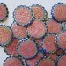 30 Old Chinese Firecracker Labels Gold Foil Embossed Hand Painted