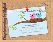 Digital File - 5x7 Moving New Nest Card- Custom Personalized