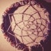 Dream Catcher - Pure Mornings - With Natural White Feathers, Transitional Violet Frame and White Nett - Home Decor, Mobile
