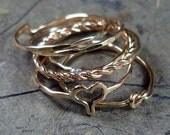 Stacked Rings 14kt Gold Filled - Mix and Match - Pick Your Own Set - Save Money The More You Buy