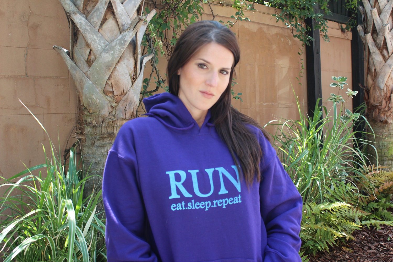 RUN eat sleep repeat- MEDIUM - Hoodie Sweatshirt