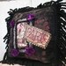 Paris themed hand made pillow romantic OOAK