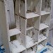 Farmhouse chic white painted crate -cubby organizer Anita Spero
