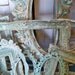 Aqua white ornate frame grouping, vintage antique mix distressed Baroque gesso styles Anita Spero