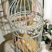 Vintage birdcage hand painted shabby chic chippy distressed OOAK Anita Spero