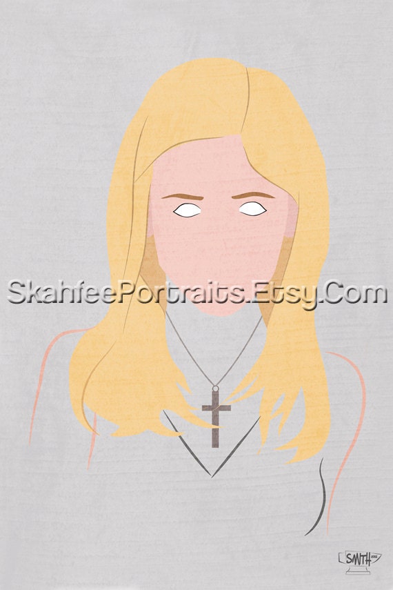 BTVS Buffy Summers minimalist poster 16x24