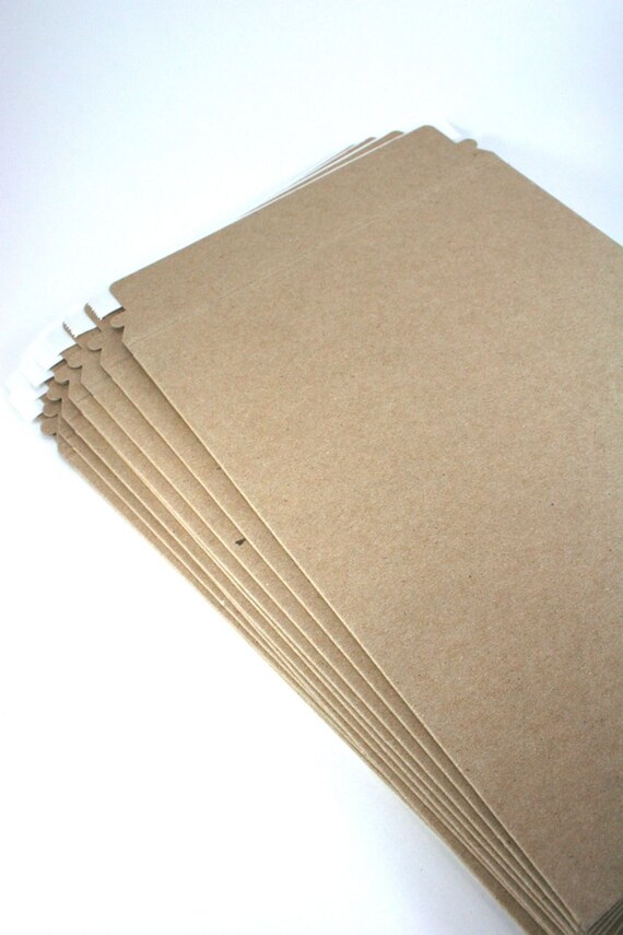 10 Kraft Rigid Mailers Stay Flat Mailer Shipping Supplies
