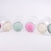 Vintage pastel glasses. Set of six.