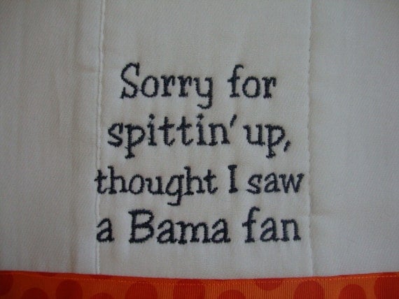 Auburn Tiger Burp Cloth