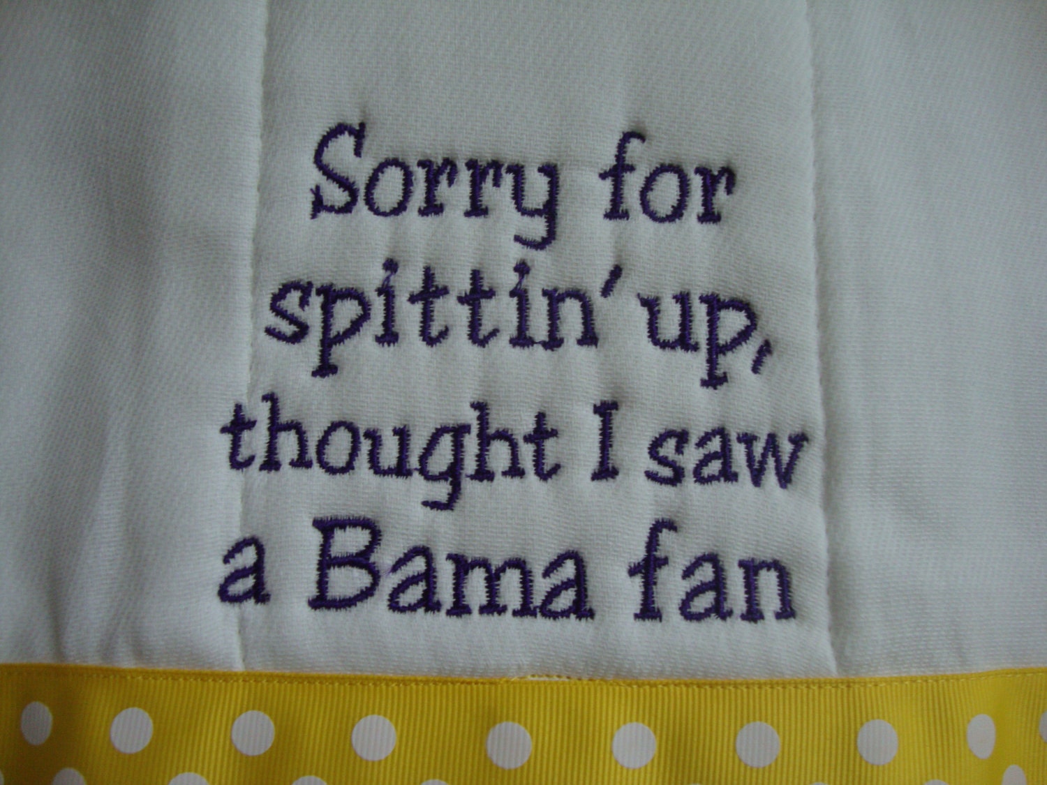 LSU Tigers Burp Cloth