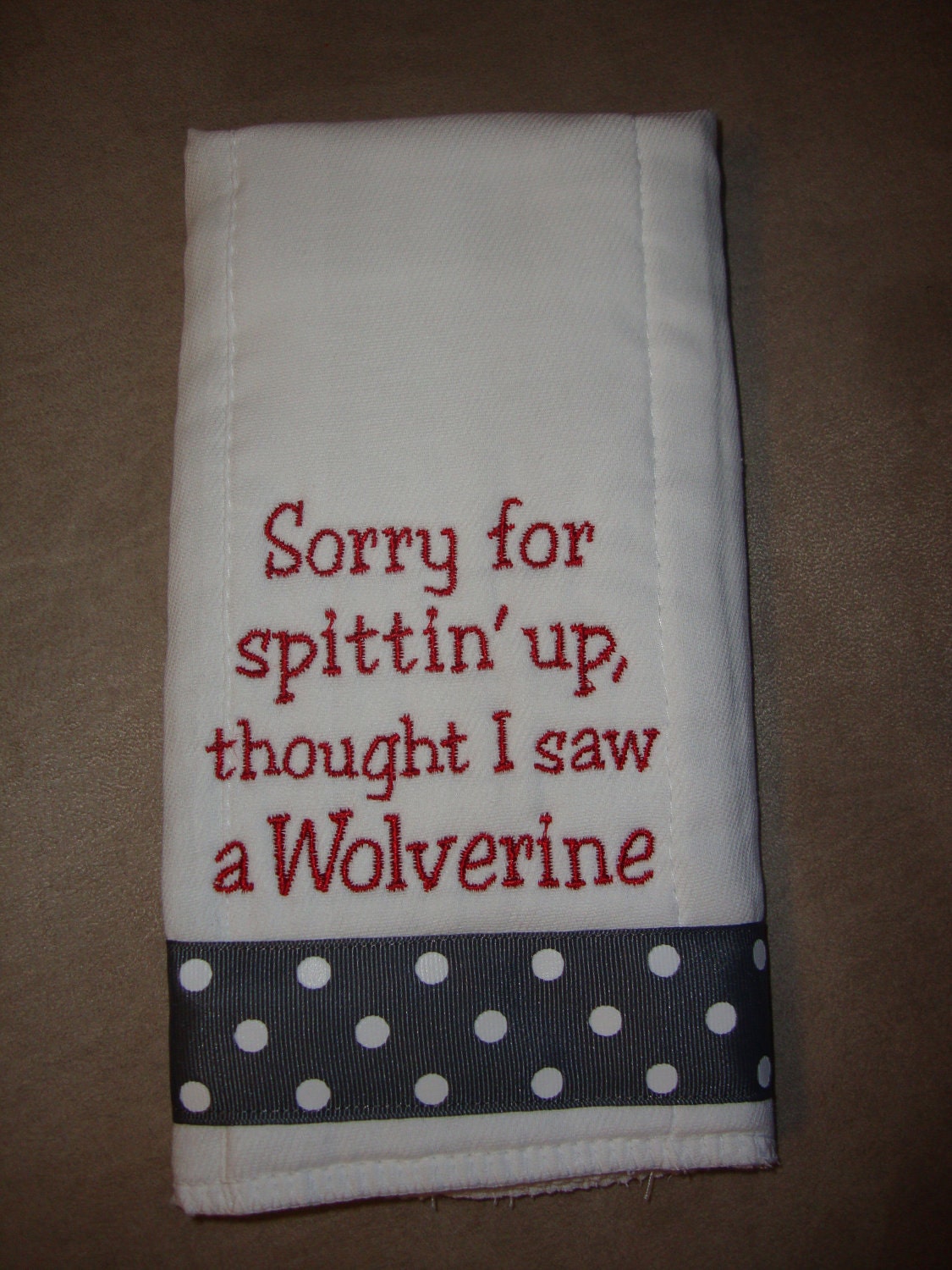 Ohio State Burp Cloth