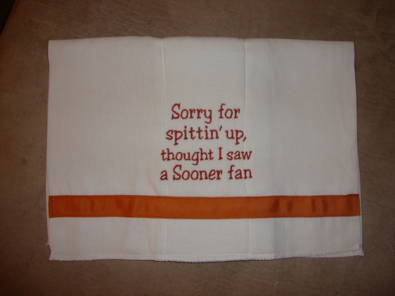 University of Texas Burp Cloth