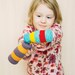 Crocheted rattle Music instrument Babies Shower gift Striped funny toy Crochet teether