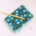 Notebook Mint turquoise geometric lace covered journal