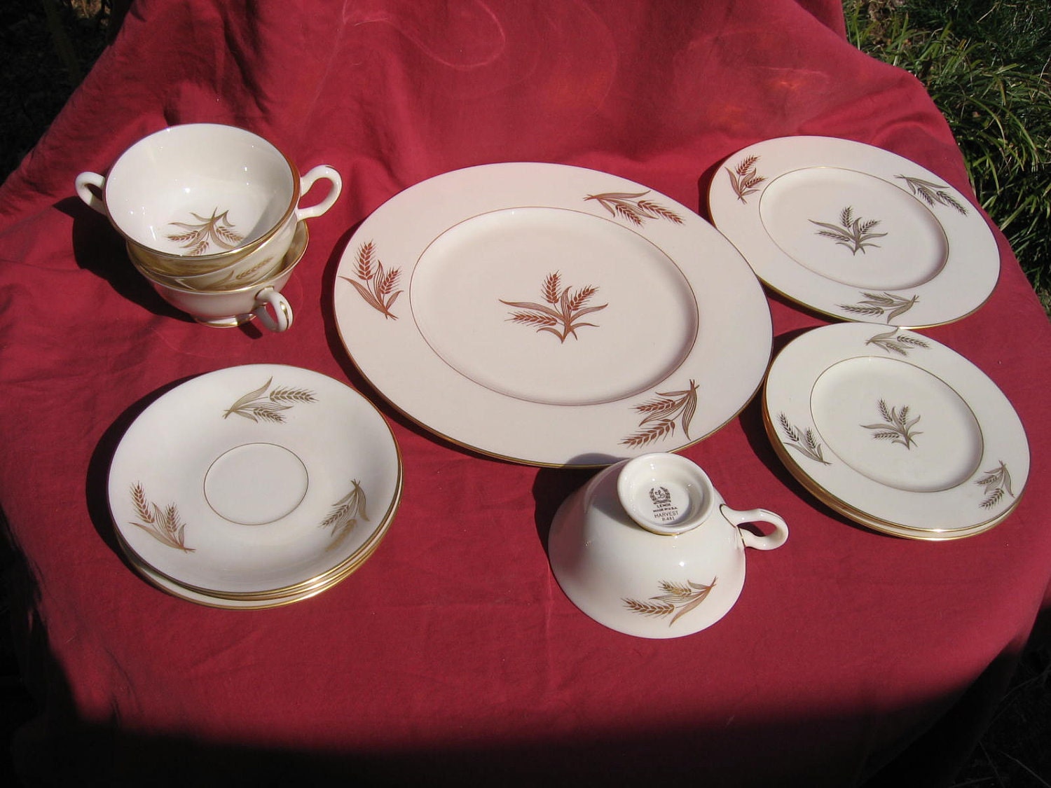 Lenox Harvest Wheat Pattern R441 China by MacHeaths on Etsy