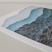 Blue Ridge Mountains III, 8x10 Giclee Print of an Original Watercolor Painting