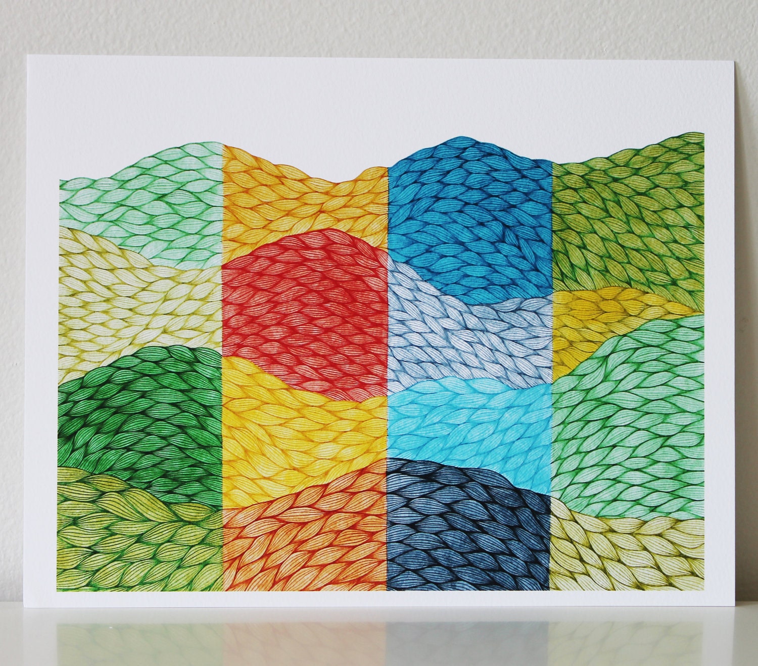The Four Seasons, Archival Print of an Original Watercolor Painting