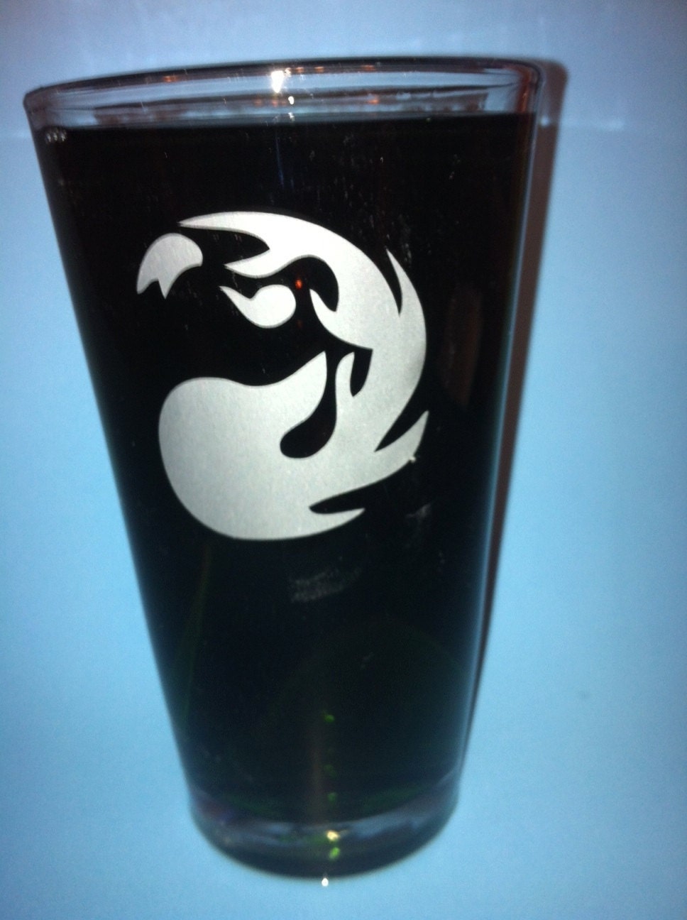 Magic Red Mana Pint Glass